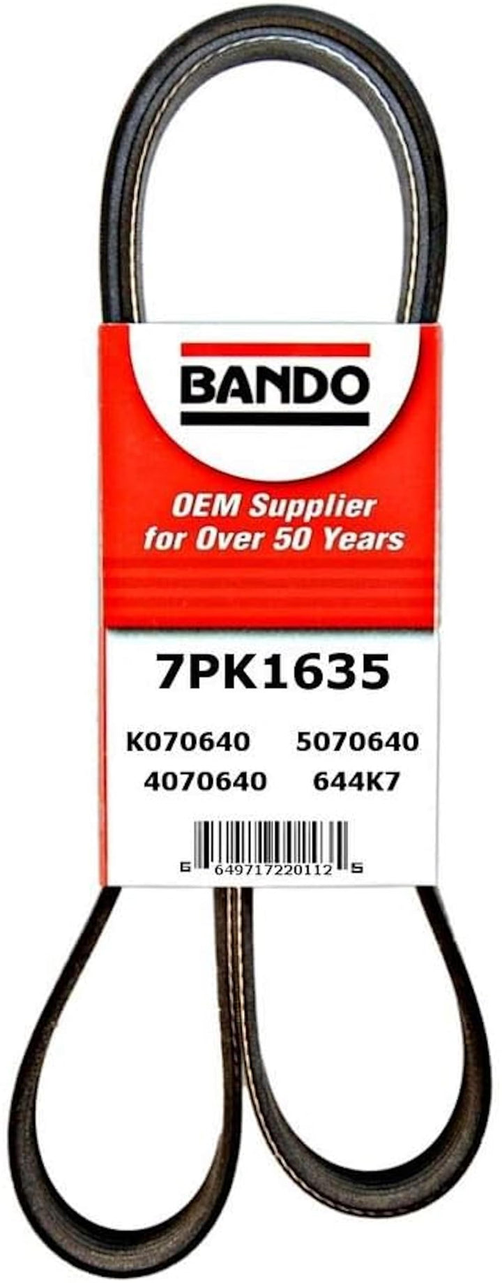 Bando USA 7PK1635 Serpentinriemen in OEM-Qualität, 7PK1635