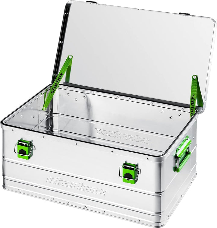 ALUTEC Aluminiumbox Starbox 50 (Inhalt 50 l, Innenmasse (LxBxH) 585 x 390 x 270 mm, staub-/spritzwas