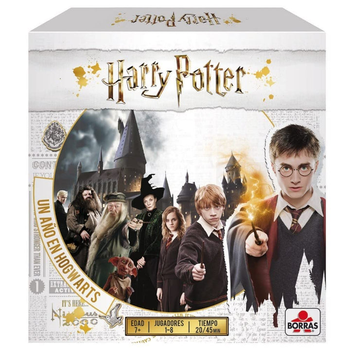 Borras - Harry Potter Brettspiel EIN Jahr in Hogwarts. 4 Verschiedene Spielmodi. Empfohlen für Fans