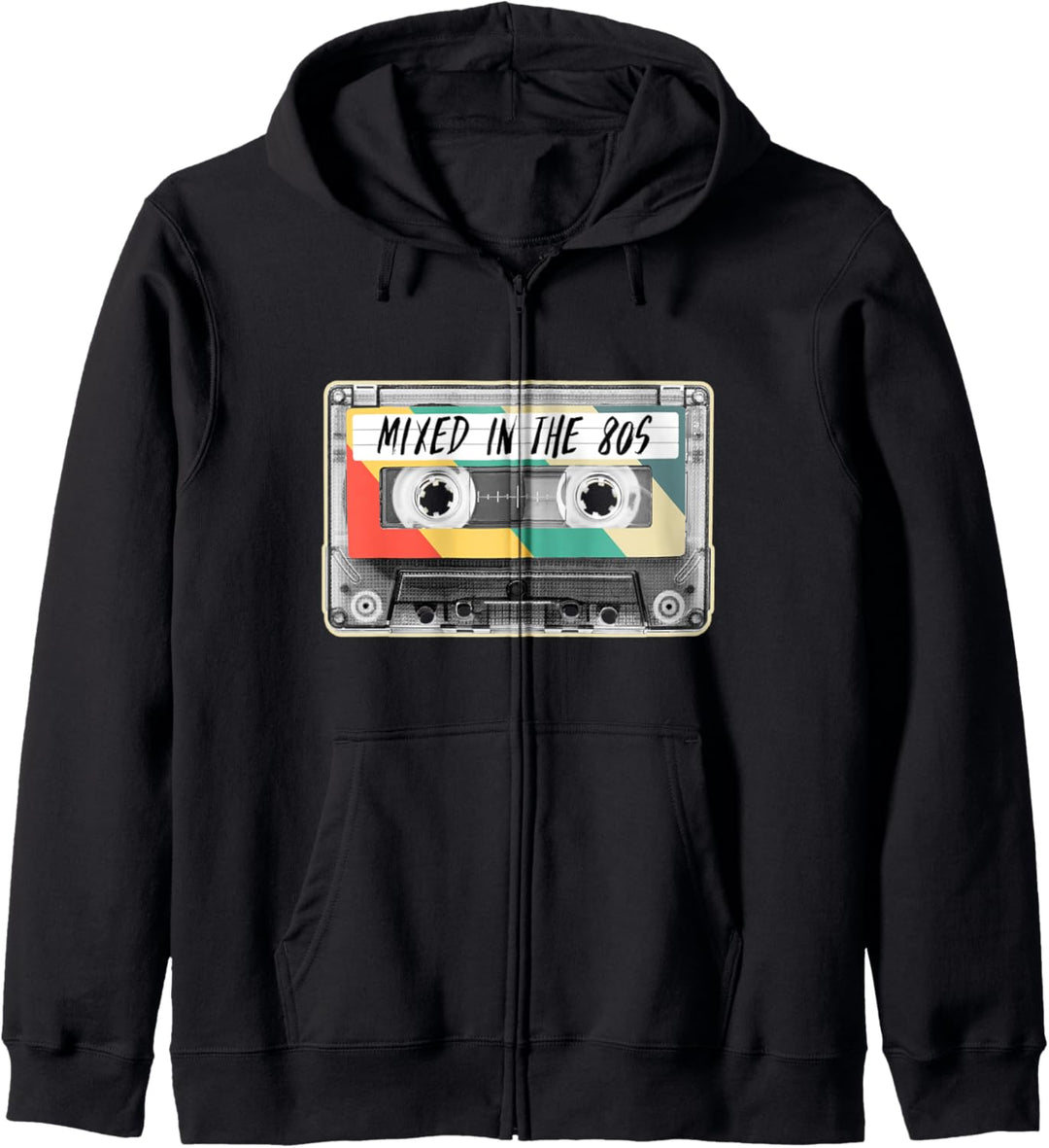 Kassette gemischt in den 80er Jahren Mode Retro 80er Jahre Kapuzenjacke