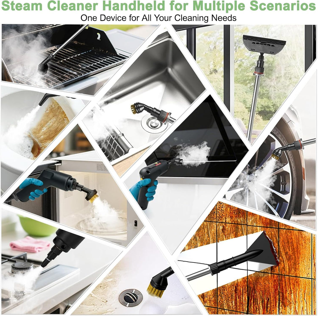 Dampfreiniger Handgerät, Dampfreiniger, 1400ML Wassertank, Tragbarer Steam Cleaner, Multifunktions D