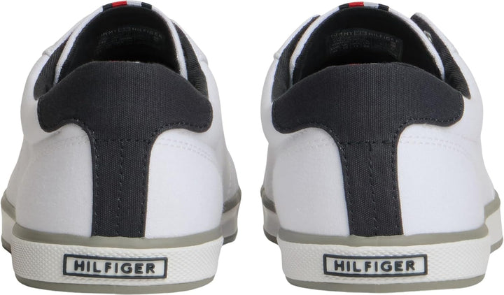 Tommy Hilfiger Herren Vulcanized Sneaker Schuhe, 39 EU Wei&amp;