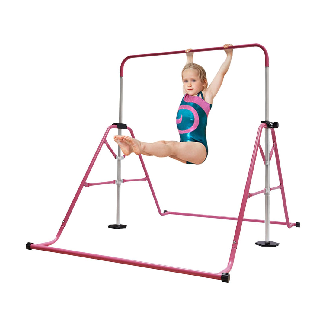 Kinder Gymnastikstange, Gymnastik Turnreck, Verstellbarer Höhen, Faltbarer Turnreck Reckstange Indoo
