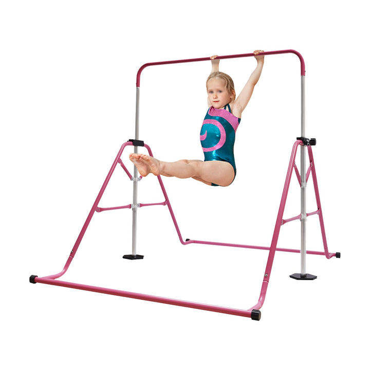 Kinder Gymnastikstange, Gymnastik Turnreck, Verstellbarer Höhen, Faltbarer Turnreck Reckstange Indoo
