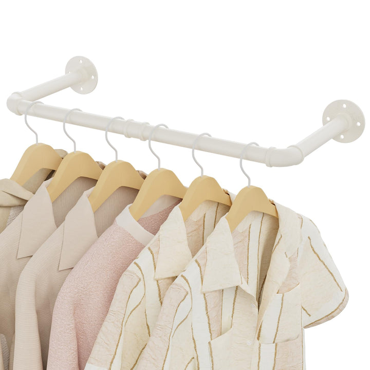 64cm Kleiderstange Wandmontage,Garderobenstange,1 Stück,Beige 64cm (1-Pack) Beige, 64cm (1-Pack) Bei