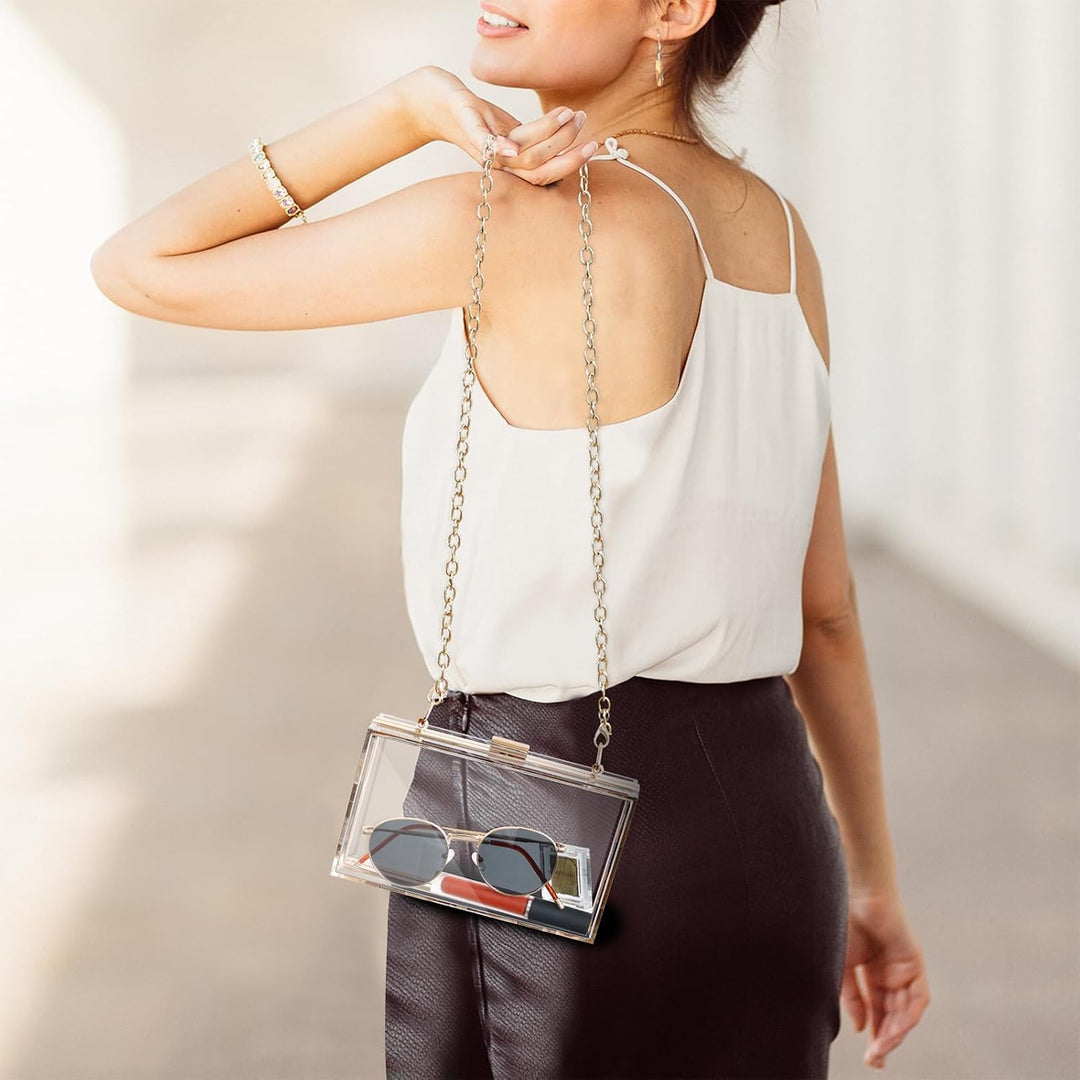 WJCD Damen Tmyc-b Transparente Tasche Gold, Gold