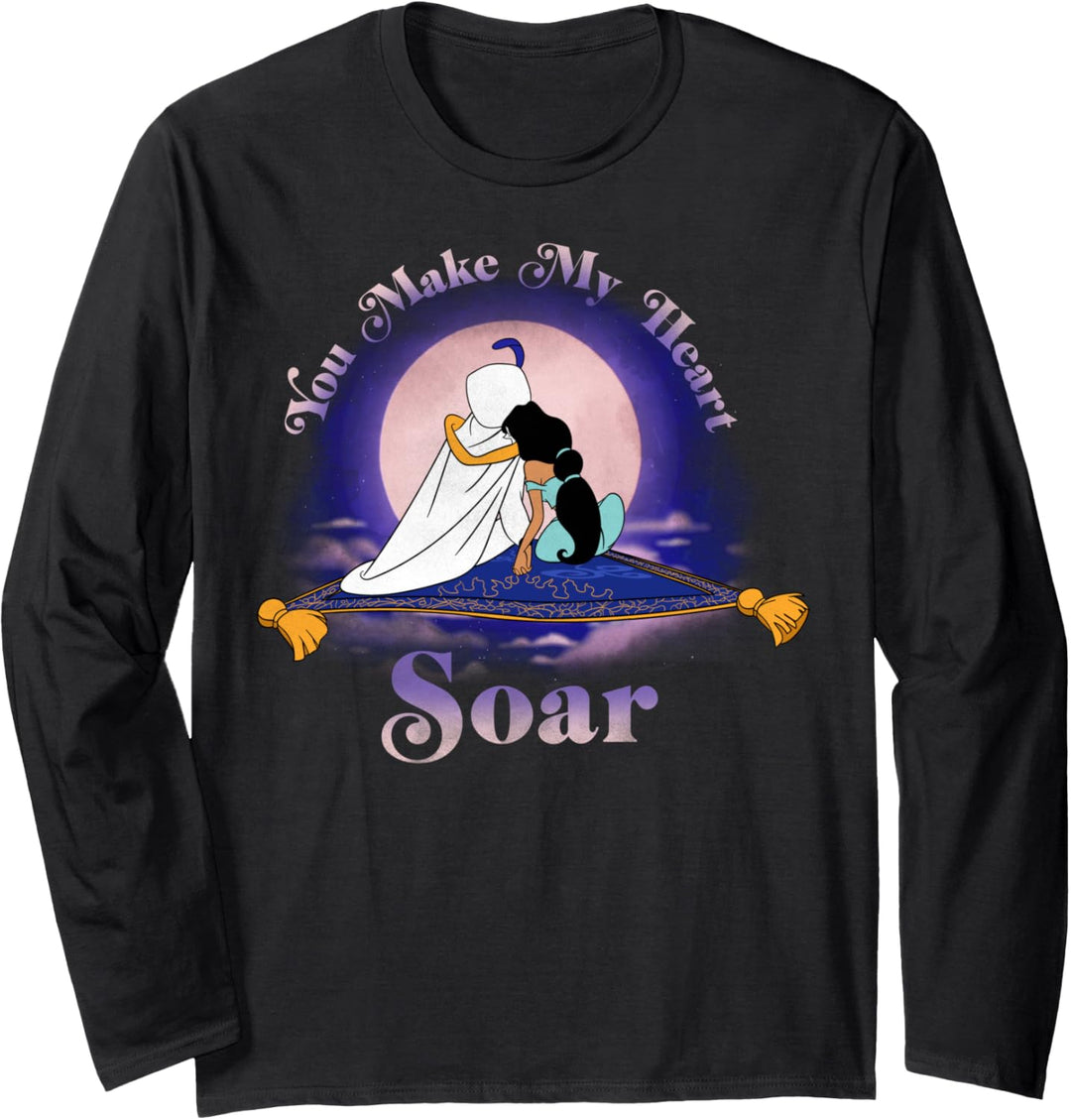 Disney Aladdin &amp; Jasmine Make My Heart Soar Langarmshirt