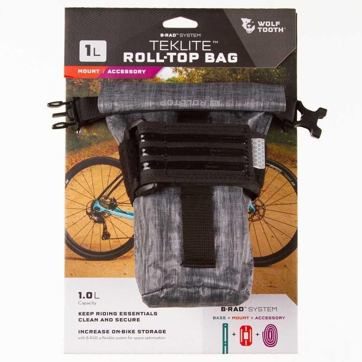 Wolf Tooth Components Teklite Roll-Top-Tasche einfarbig 1L, einfarbig 1L