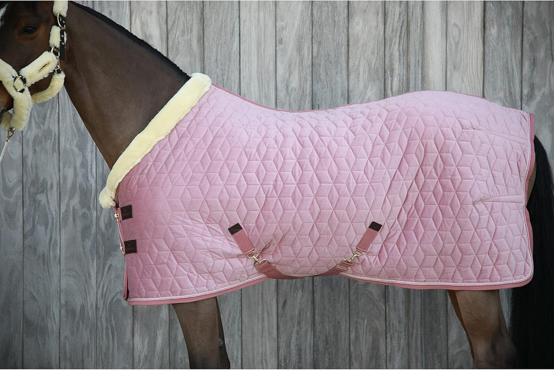 Kentucky Horsewear Show Rug Velvet Turnierdecke, Grösse:140, Farbe:Old Rose 140 alt rosa, 140 alt ro