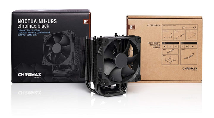 Noctua NH-U9S chromax.black, 92mm Single-Tower CPU-Kühler (Schwarz)