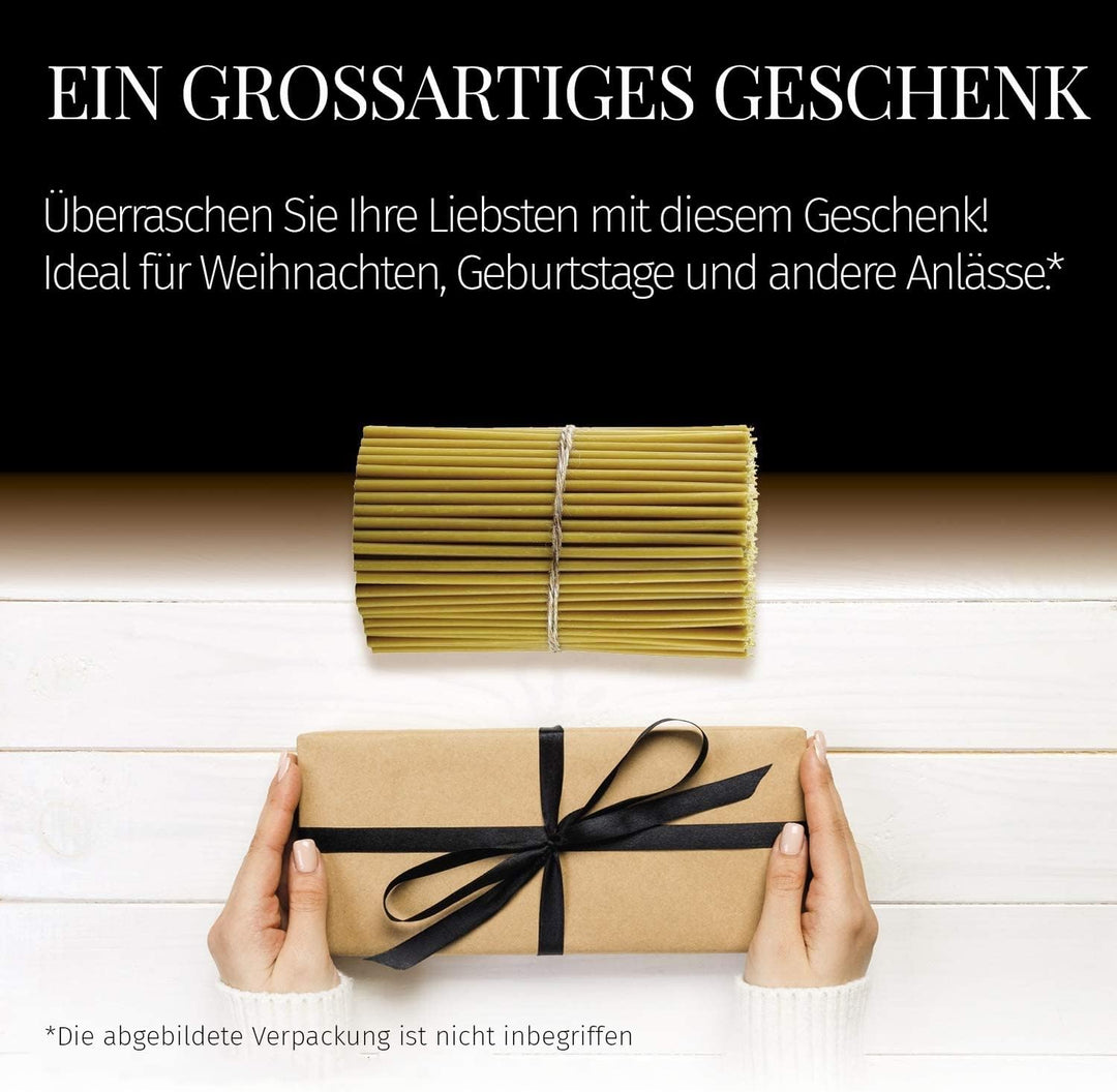 Danilovo Ritual Kerzen 100% Bienenwachs (Gelb) - Orthodoxe Kerzen für Gebet Tischdeko Hochzeit - Ung