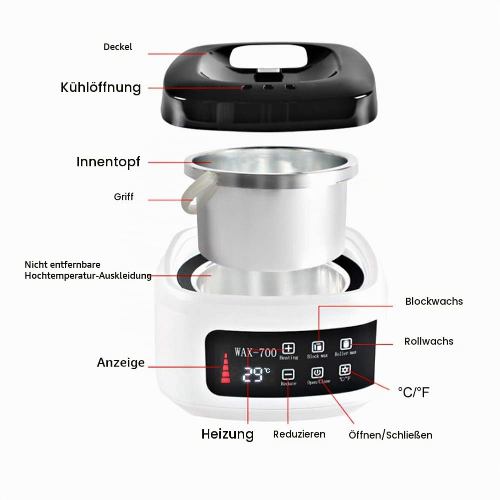 500 Ml Wachswärmer, Home Waxing Heater Zur Haarentfernung, Automatische Temperaturregelung Elektrisc