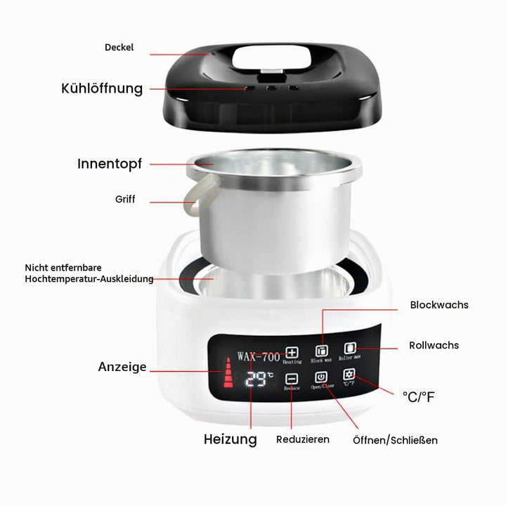 500 Ml Wachswärmer, Home Waxing Heater Zur Haarentfernung, Automatische Temperaturregelung Elektrisc