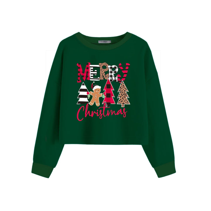 Arshiner Mädchen 5–12 Jahre Langarmshirt Crop Tops Kinder Baumwolle Pullover Sweatshirts mit Rundhal