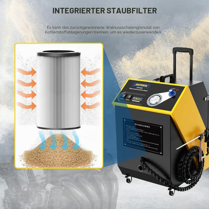 AUTOOL Walnut Blaster Cleaner, Automotor Kohlenstoffablagerungs Ansaugrohrventil Reinigungsmaschine