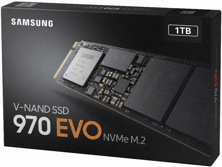 Samsung MZ-V7E1T0BW 970 EVO 1 TB NVMe M.2 Interne SSD Schwarz 1TB 970 EVO, 1TB 970 EVO