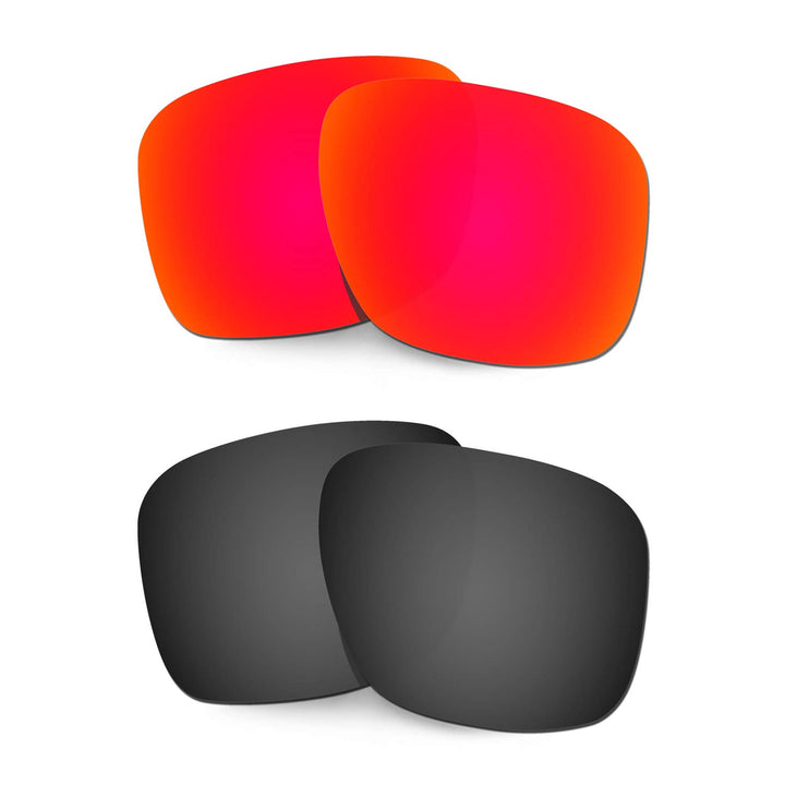 HKUCO Verstärken Ersatz-Brillengläser für Oakley Holbrook XL OO9417 Rot/Schwarz Sonnenbrille
