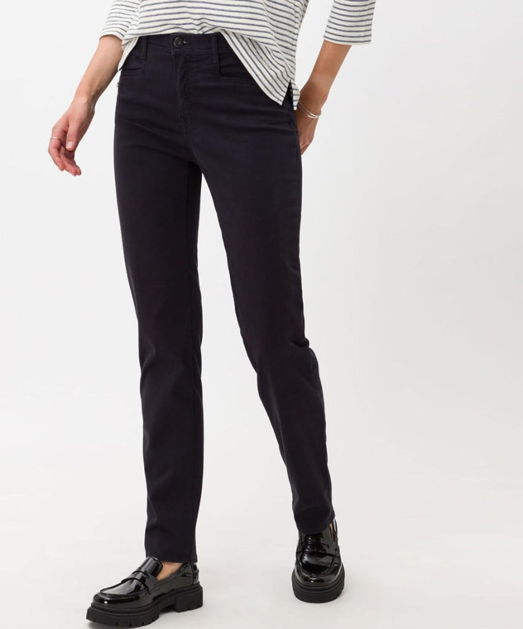 BRAX - Damen Five-Pocket-Hose aus wertigem Baumwollsatin, Style Mary (71-1707_9928820) 27W / 30L Gra