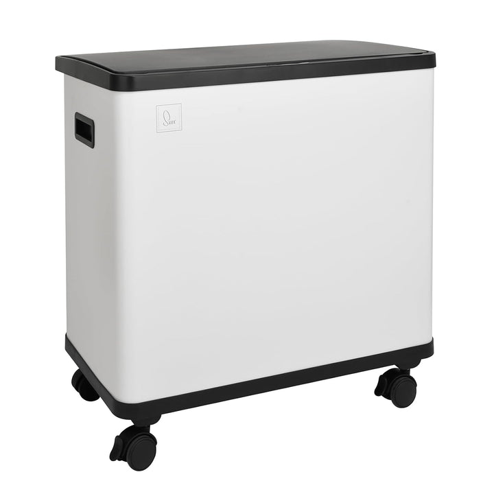 SVITA SR3X18 54L Sensor-Mülleimer 3 Fächer Mülltrennsystem Abfalleimer Stahl Weiss SR3X18 (54L) Weis