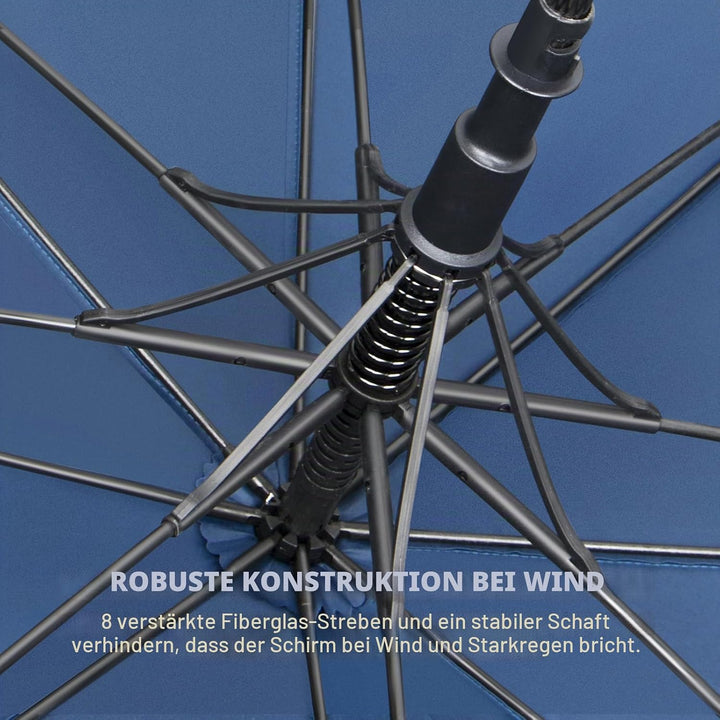 NINEMAX Regenschirm Gross Sturmfest,Golf Stockschirm Automatik Auf,L/XL/XXL Regenschirm für Herren D