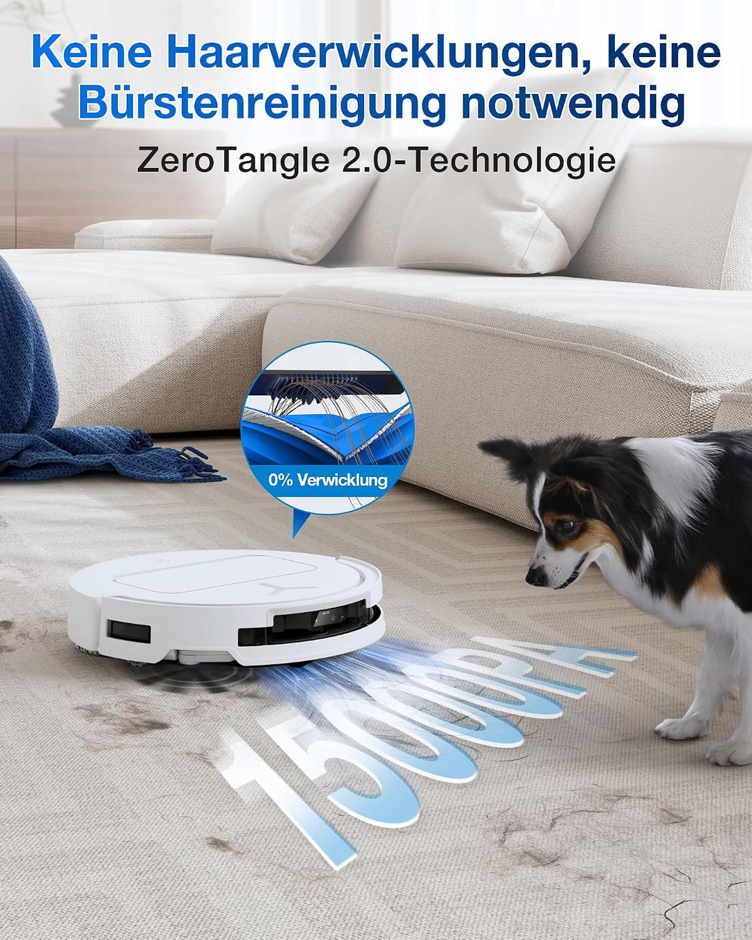 ECOVACS DEEBOT T50 Omni Saugroboter mit Wischfunktion,15.000 Pa, T30 Omni-Upgrade, Ausziehbare Seite
