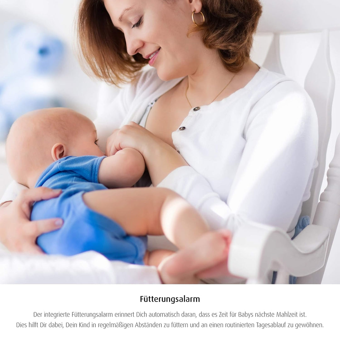 reer 80430 BabyCam Video Babyphone L, 300m Reichweite, 50 Grad Weitwinkel-Kamera, 4,3" TFT Display,