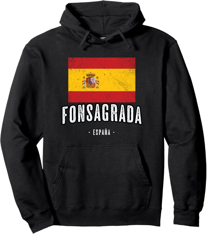 Fonsagrada Spanien | ES Flagge Stadt - Bandera - Pullover Hoodie