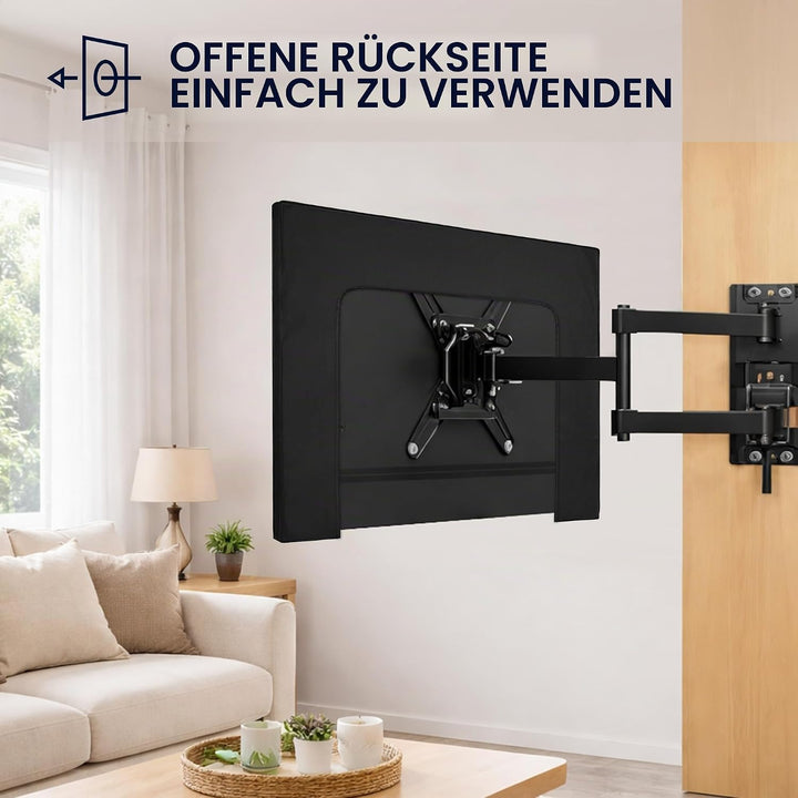 kwmobile 55" TV Abdeckung Indoor - Fernseher Hülle Bildschirmschutz Abdeckung - TV Bildschirm Staubs