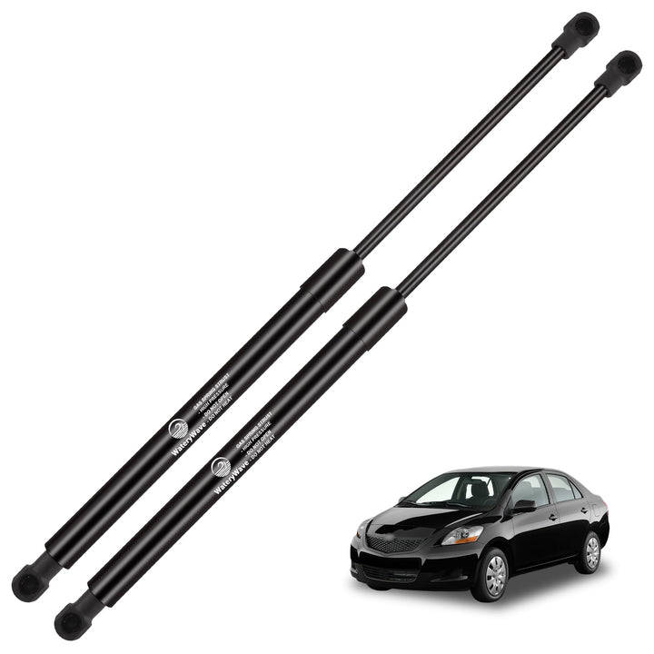 2X Heckklappendämpfer für Toyota Yaris Vitz 2005-2011 Gasdruckdämpfer Schwarz Gasfeder Heckklappe Ko