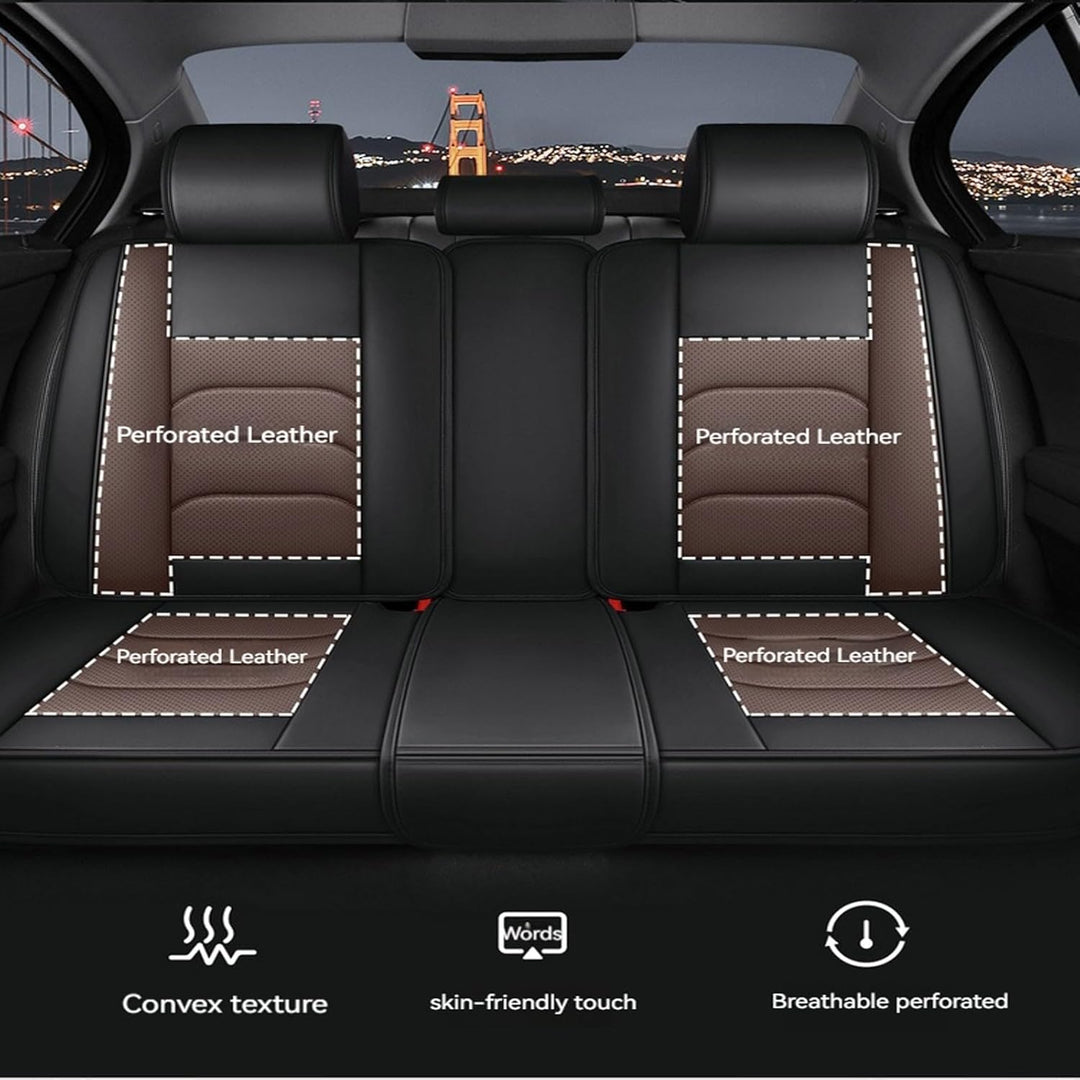 Sitzbezüge Auto für Jaguar XE Leder Autositzbezüge Set Komplettset Autositzschoner Sitzschoner Auto
