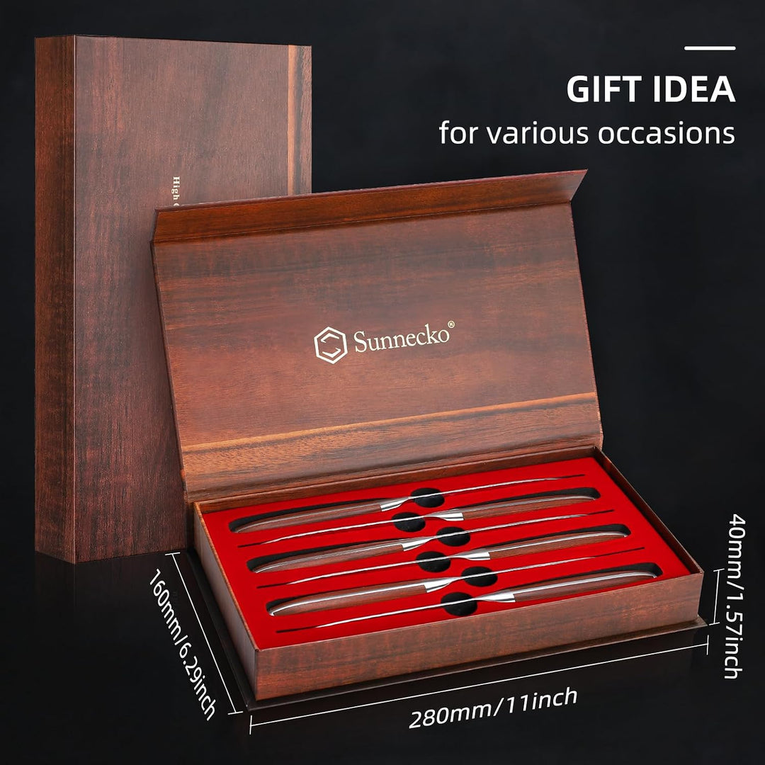 Sunnecko Steakmesser Set 6 teilig Steakmesser Set 6-teilig, Steakmesser Set 6-teilig