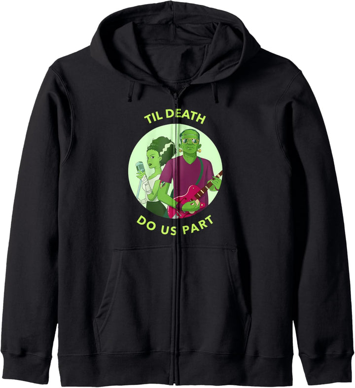 Frankenstein Music Death Lustiges Kostüm Halloween Kapuzenjacke