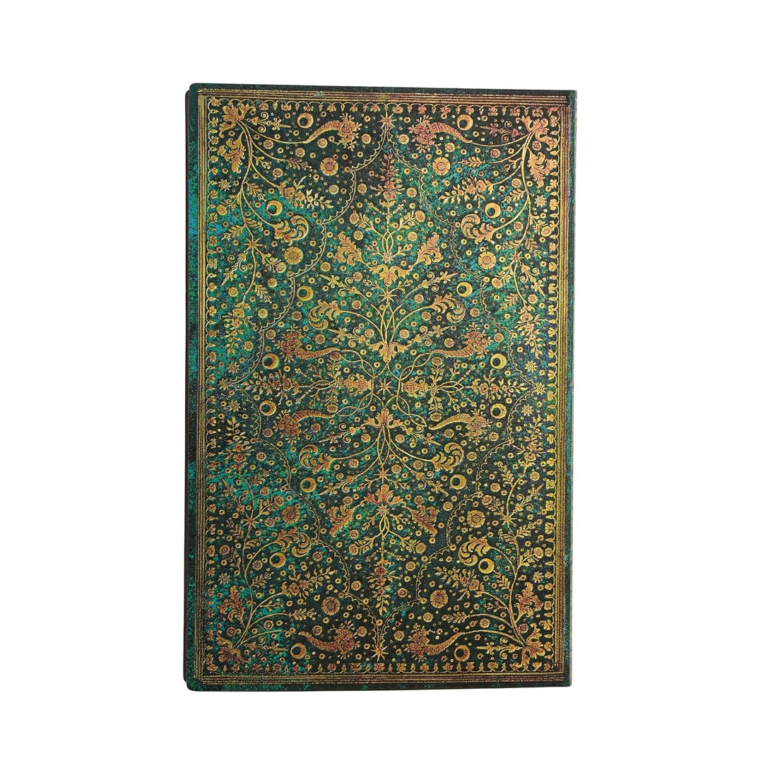 2027 Emerald Flower (Nature’s Grace) Maxi 18-Month Softcover Dayplanner (Elastic Band Closure) Verti