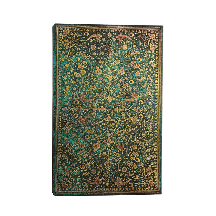 2027 Emerald Flower (Nature’s Grace) Maxi 18-Month Softcover Dayplanner (Elastic Band Closure) Verti