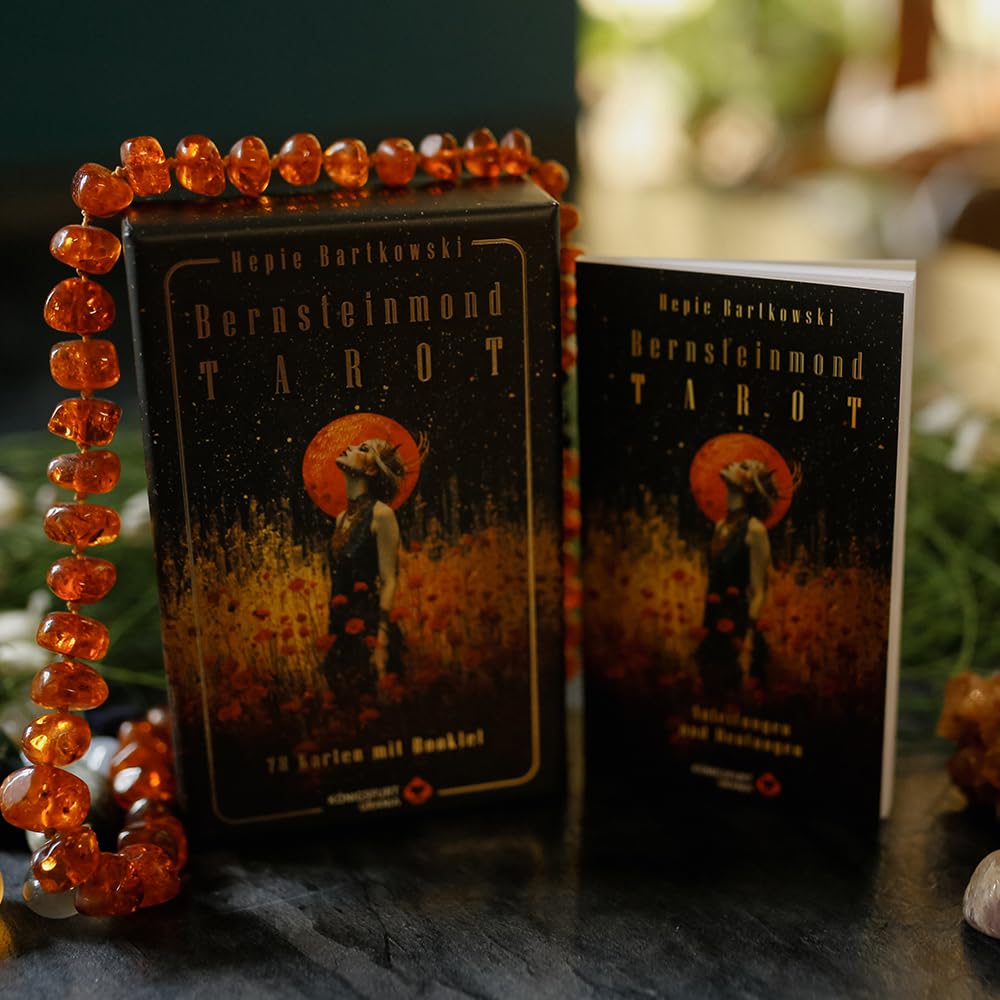 Bernsteinmond Tarot - 78 Tarotkarten und 80-seitiges Booklet, Karten