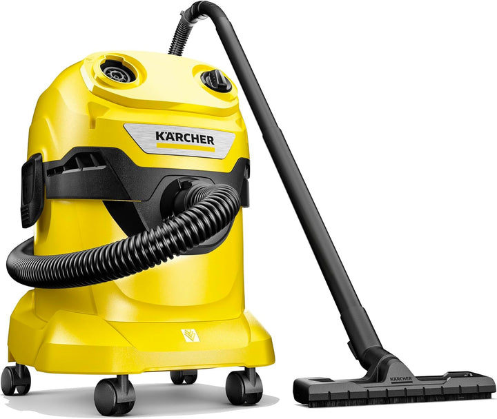 Kärcher WD 4 V-20/5/22 Nass-&amp; Trockensauger, 20 l Kunststoffbehälter, 5 m Kabel, 2,2 m Saugschlauch,