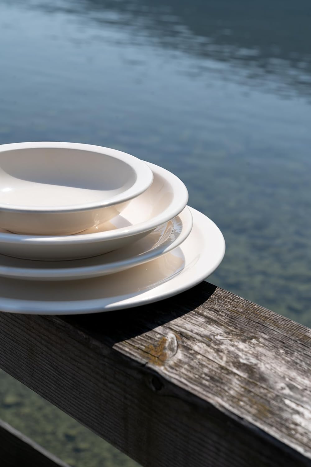 Suppenteller, Ø 22 cm, Natur, Geschirr handgemacht in Österreich, Natur