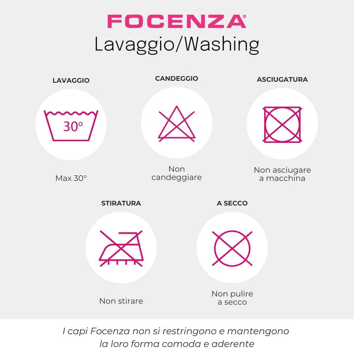 FOCENZA Sport-BH Top Gym Damen, Nahtlose Technologie, Made in Italy S-M Weiss, S-M Weiss