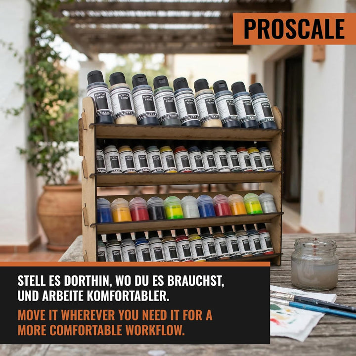 PROSCALE Paint Rack Vallejo Citadel farbständer. Tabletop Farben aufbewahrung Model Organizer for ho