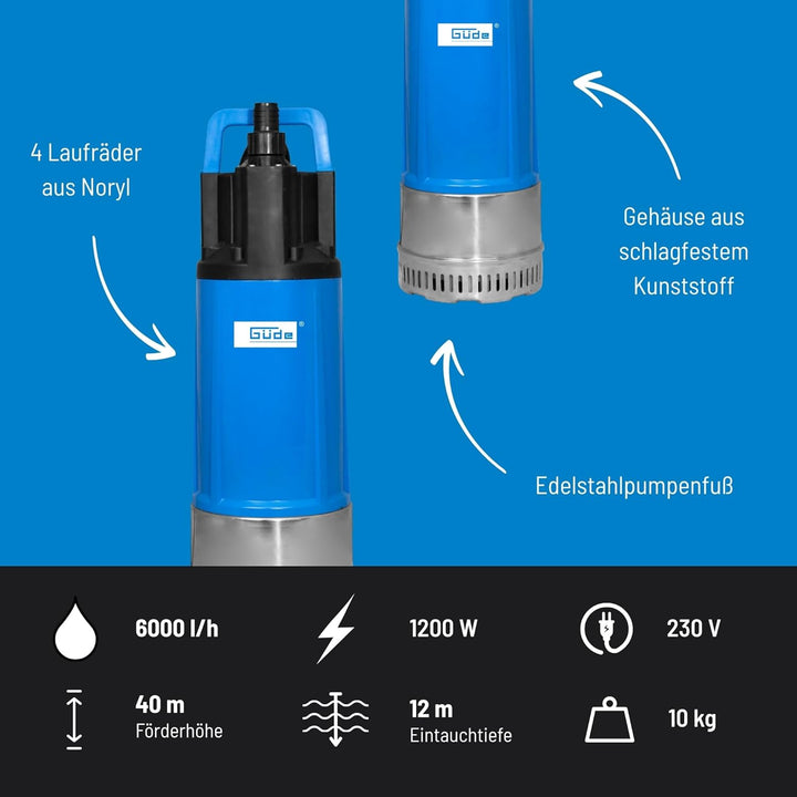 Drucktauchpumpe GDT 1200 I 1.200