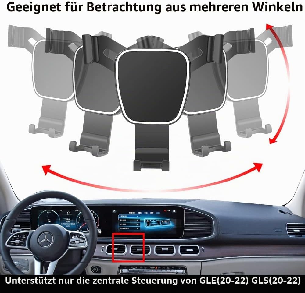 Kfz-Handyhalterung für 2020-2025 Mercedes Benz GLE-Klasse, 2020-2025 GLS-Klasse Autozubehör Navigati
