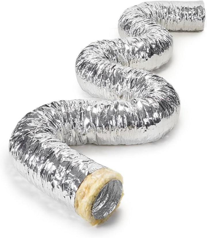 STERR Isolierter flexibler Lüftungskanalschlauch 125 mm x 5 m - Abluftschlauch - Kanalschlauch für H