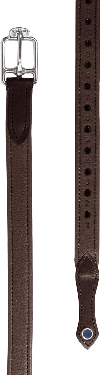 Stübben Steigbügelriemen de Luxe Schwarz M (145cm), Schwarz M (145cm)
