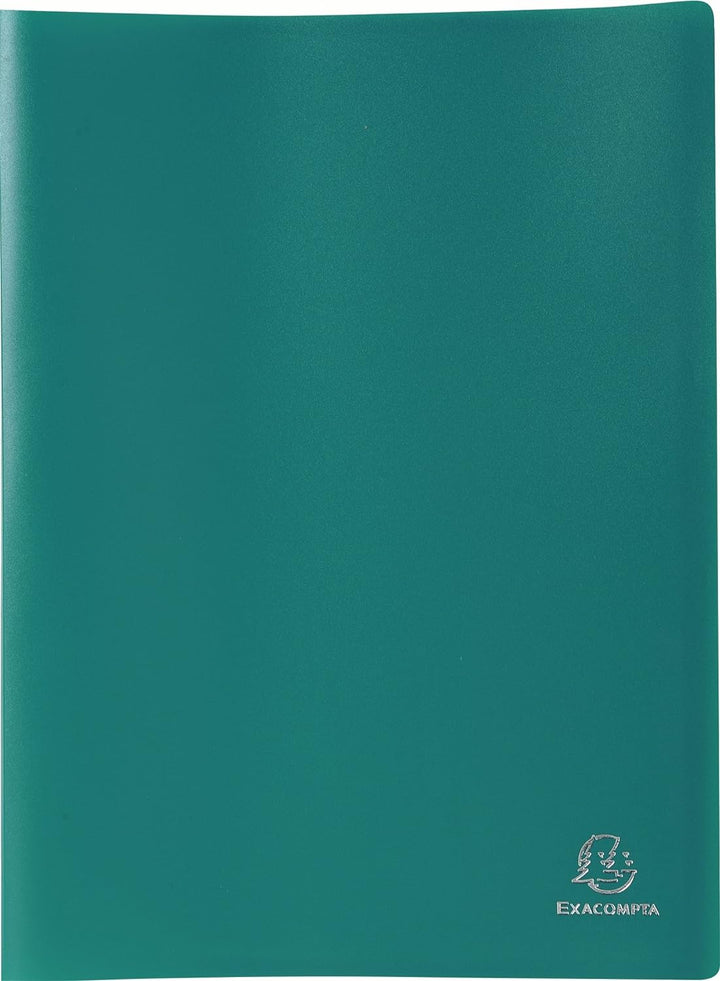 Exacompta 8570E 8er Pack Premium Sichtmappe OPAK aus blickdichtem Kunststoff DIN A4 mit 70 Klarsicht