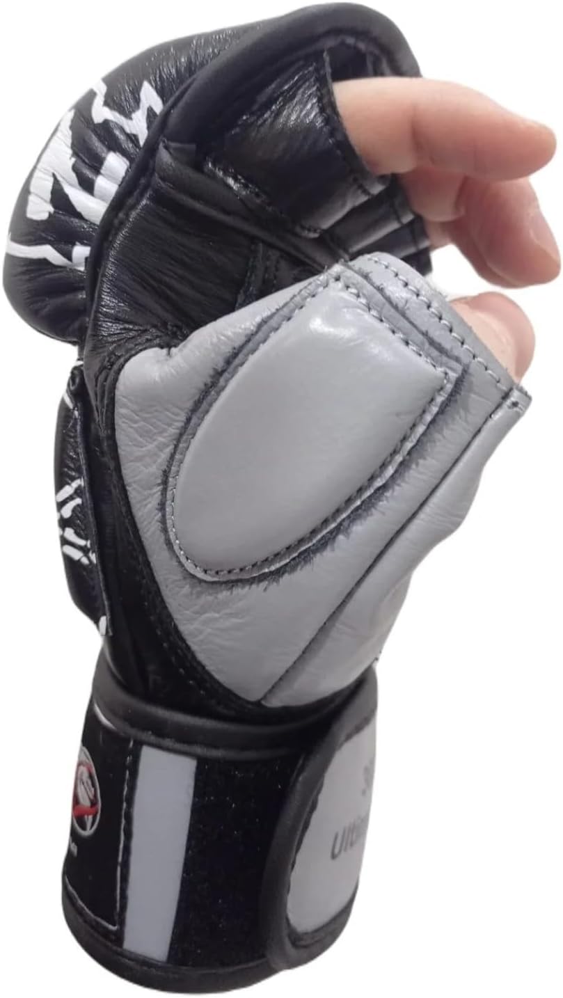 Dragon do 30263-L Ultimate MMA Handschuhe aus echtem Leder, Professionelle Grappling Freefight Hands