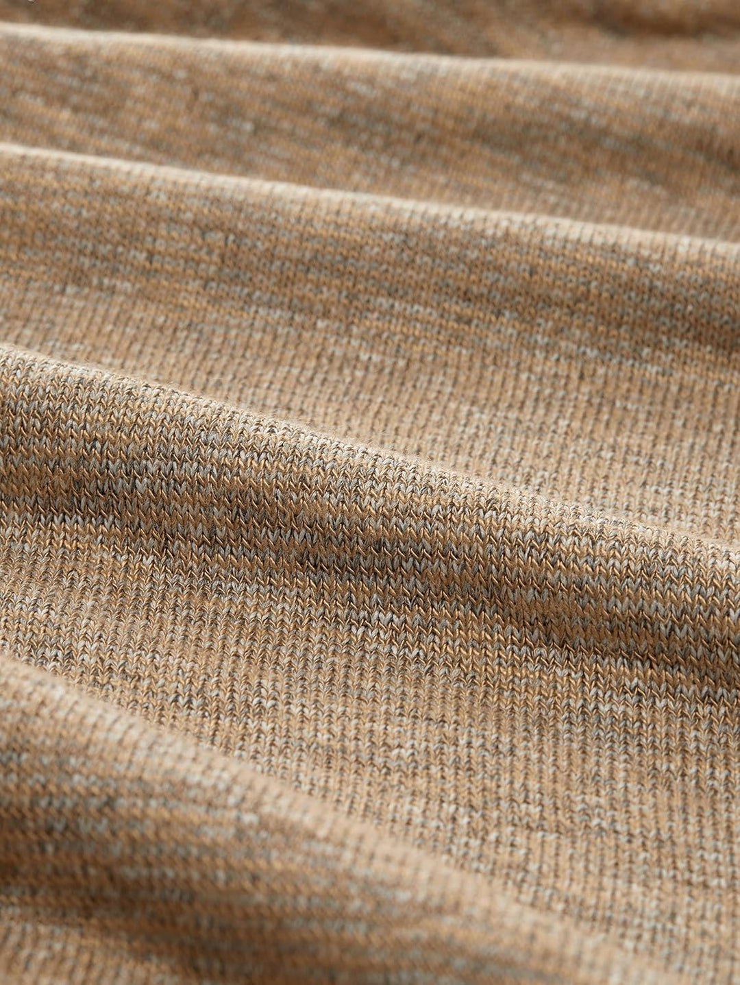 TOM TAILOR Damen Langarmshirt mit Kapuze S 30263 - Soft Light Camel Melange, S 30263 - Soft Light Ca