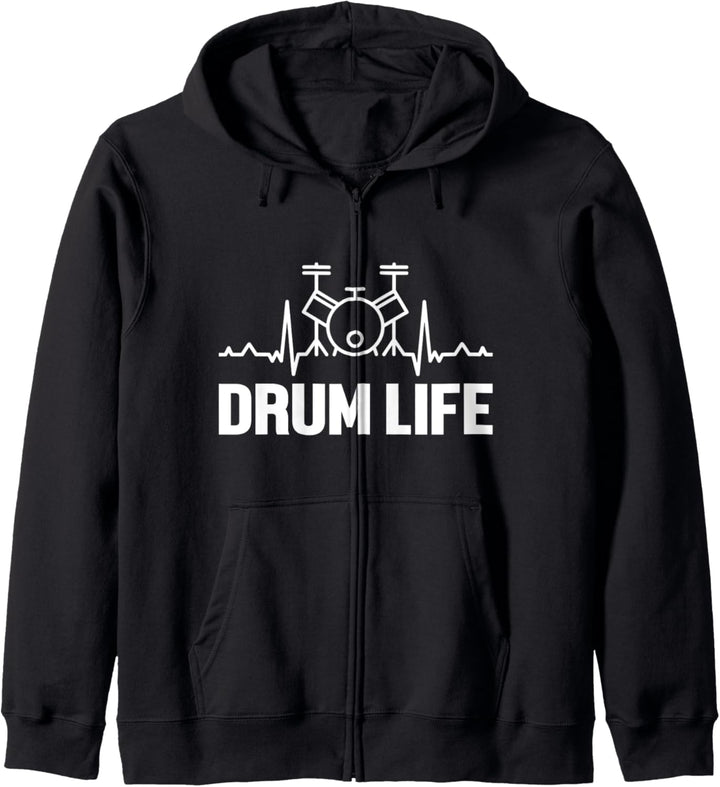 Drum Life Musik Drummer Schlagzeuger Trommel Spieler Drums Kapuzenjacke