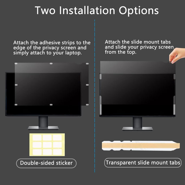 Lonkenn 23 Zoll Computer Privacy Filter, Premium Blickschutzfilter, Robust und Wiederverwendbar, Pri