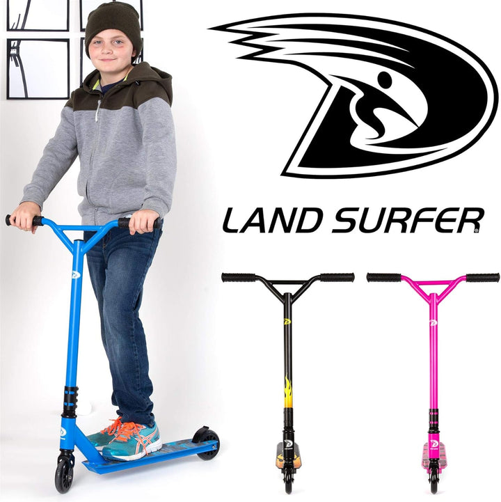 Land Surfer Stunt Scooter - Stunt Roller für Kinder ab 8 Jahren und Junge Erwachsene mit 360 Grad De