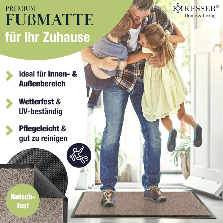 KESSER Schmutzfangmatte, Profi Fussmatte in vielen Grössen, Türmatte, Teppich, Fussabtreter &amp; Fussab